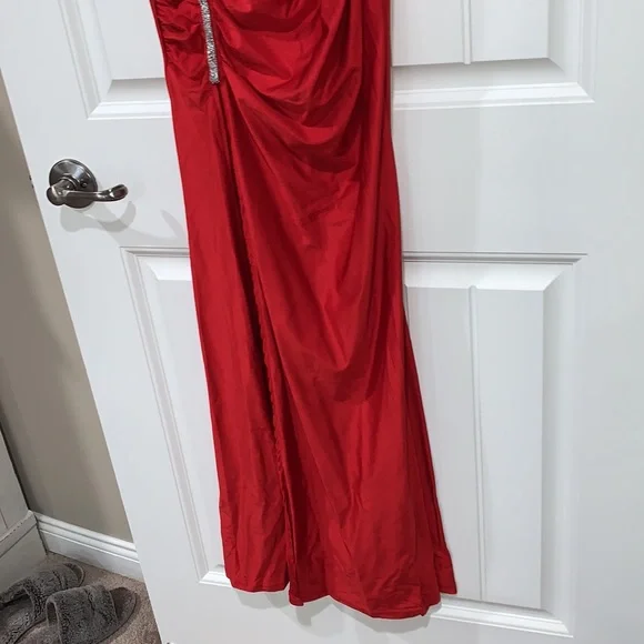 NWT Red and Silver Maxi Dress - Picture 4 of 7